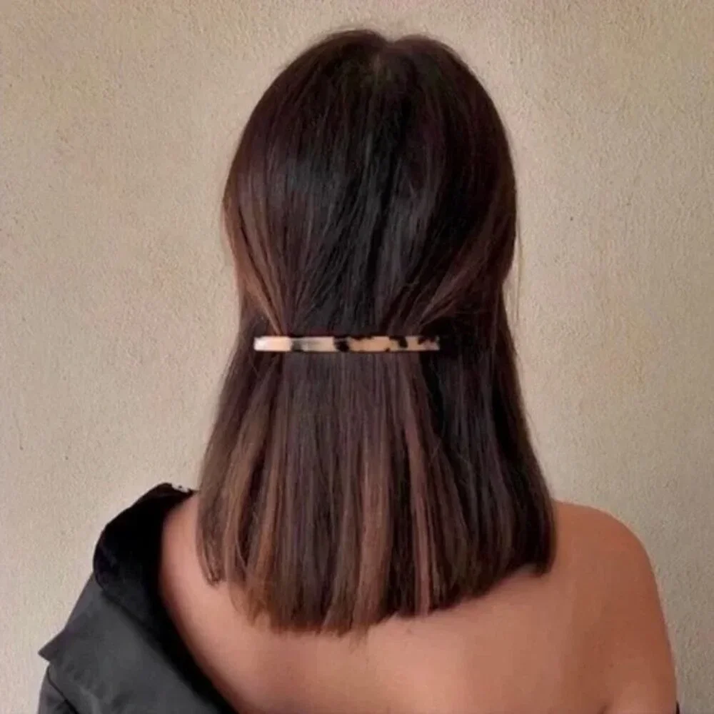 “Anna” Tortoise Shell Chic Hair Barrette Pin/Clip